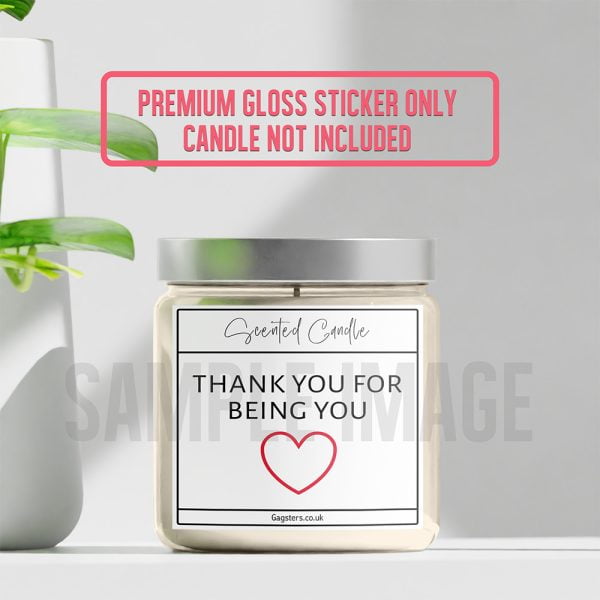 Funny Candle Label Sticker 03