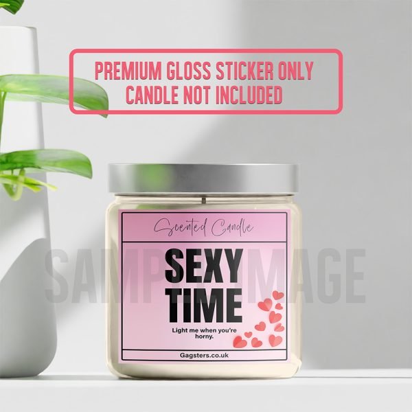 Light Me When You're Horny Funny Candle Label Sticker