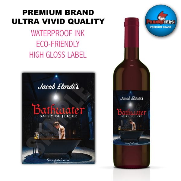 Jacob Elordi's Bathwater Funny Wine Label