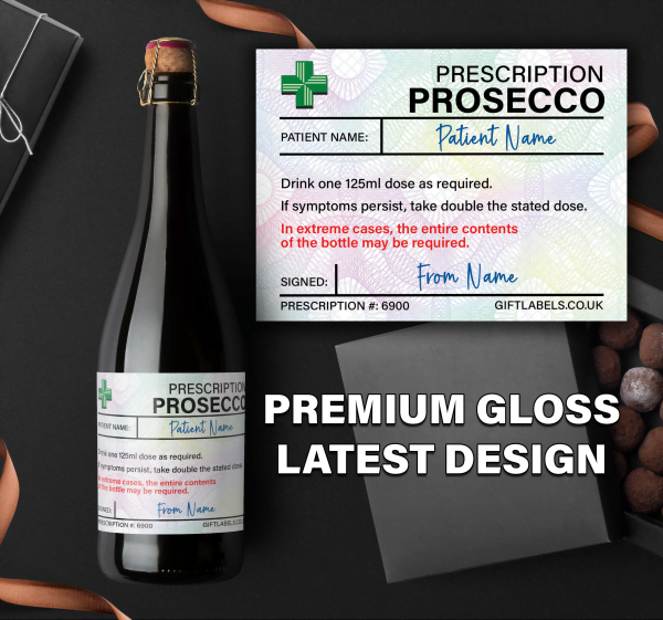 Personalised Wine Prosecco Champagne Labels Bottega