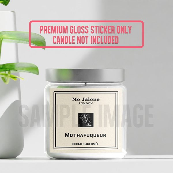 Jo Malone Inspired Funny Candle Label